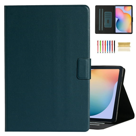 Dteck for Samsung Galaxy Tab S6 Lite 2020 / S6 Lite 2022 10.4", SM-P610/SM-P615/SM-P613/SM-P619 Case PU Leather Multi-Angle Stand Flip Case for Galaxy Tab S6 lite 10.4'' 2020/2022,Deep Green