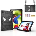 thumbnail image 1 of Dteck for Samsung Galaxy Tab S6 Lite Case 2022/2020 Model SM-P610/P613/P615/P619 with Pencil Holder, Heavy Duty Hybrid Shockproof Rugged Kids Case with Kickstand Crossbody Shoulder Strap,Black, 1 of 5
