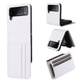 thumbnail image 1 of Dteck for Samsung Galaxy Z Flip 3 Case with Card Holder, Premium PU Leather + Hard PC Shockproof Impact-Resistant Slim Flip Protective Phone Cover Case for Samsung Galaxy Z Flip 3 5G 6.7" 2021, White, 1 of 8