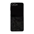 thumbnail image 1 of Dteck for Samsung Galaxy Z Flip 4 5G Case, Magnetic Compatible with MagSafe Accessory Shockproof PU Leather + Soft TPU Shell Ultra Thin Slim Anti-Scratch Protective Case, Black, 1 of 3