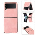 thumbnail image 1 of Dteck for Samsung Galaxy Z Flip 4 6.7" 2022 Lightweight & Ultra-Thin Folding Case, PU Leather Anti-Drop Shockproof Protective Case for Samsung Z Flip 4 5G Ladies Girls Women Men, Pink, 1 of 7