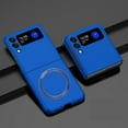 thumbnail image 1 of Dteck for Samsung Galaxy Z Flip 4 Case with Powerful Magnet, Z Flip 4 Phone Case Compatible with Wireless Charging Car Mount, Anti-Scratch Shockproof Protective Cover,Blue, 1 of 5