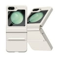thumbnail image 1 of Dteck for Samsung Galaxy Z Flip 5 Case with Built-in Screen Protector, Stylish Hinge Protection Shockproof Protective Phone Case for Galaxy Z Flip 5 5G,White, 1 of 7