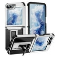 thumbnail image 1 of Dteck for Samsung Galaxy Z Flip 5 Case with Hinge Protection, Full Body Military Drop Shockproof Rugged Case with Screen Protector for Samsung Galaxy Z Flip5 with Kickstand, White, 1 of 8