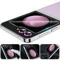 thumbnail image 1 of Dteck for Samsung Galaxy Z Flip 5 Screen Protector, Back Tempered Glass Screen Protector + Camera Lens Protector, Case Friendly & Anti-Scratch,Multicolour, 1 of 3