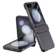 thumbnail image 1 of Dteck for Samsung Galaxy Z Flip 6 5G (2024) Case with Hinge Protection, Shockproof Small Screen Protector Slim Support Wireless Charging Drop Protective Hard Phone Cover, Black, 1 of 8