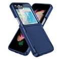 thumbnail image 1 of Dteck for Samsung Galaxy Z Flip 6 Case with Back Screen Protector, Heavy Duty Hybrid Shockproof Rugged Protective Phone Cover with Hinge Protection for Samsung Galaxy Z Flip 6 5G,Blue, 1 of 7