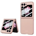 thumbnail image 1 of Dteck for Samsung Galaxy Z Flip 6 Case with Built-in Screen Protector, Premium Matte PC Case Skin Feel Slim Fit Shockproof Full-Body Protective Cover for Samsung Galaxy Z Flip 6 5G,Pink, 1 of 4