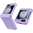 thumbnail image 1 of Dteck for Samsung Galaxy Z Flip 6 Case, Hinge Protection, Built-in Screen Protector, Wireless Charging, Shockproof Slim Rugged Phone Protective Case for Galaxy Z Flip 6,Purple, 1 of 6