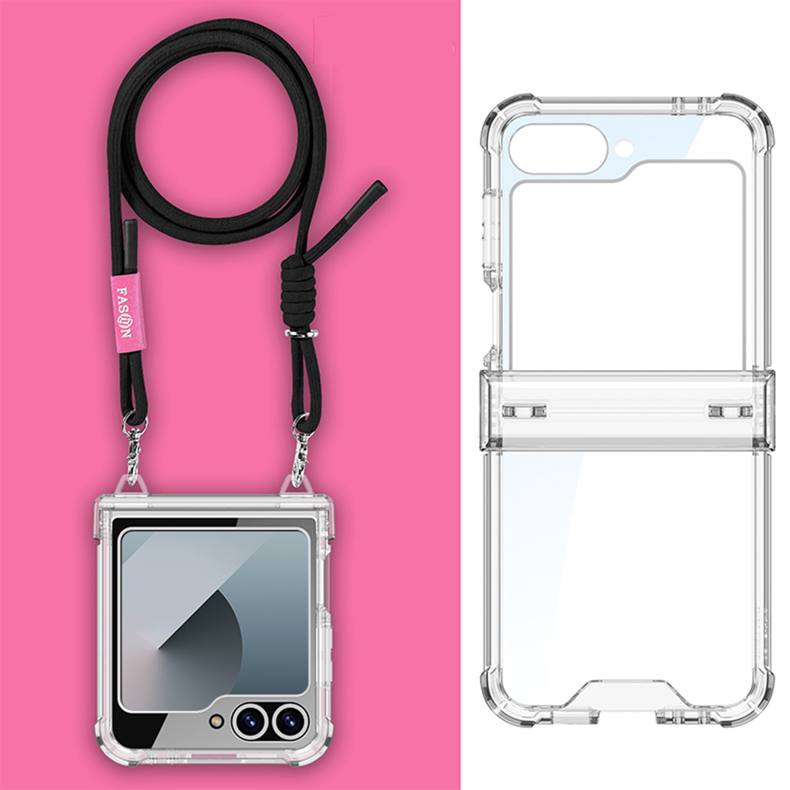 Dteck for Samsung Galaxy Z Flip 6 Case with Hinge Protection