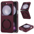thumbnail image 1 of Dteck for Samsung Galaxy Z Flip 6 Case with Powerful Magnet, Solid Color PC Hard Protective Z Flip 6 Case Compatible with MagSafe Wireless Charger Anti-Scratch Shockproof Phone Case for Galaxy Winered, 1 of 7