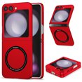 thumbnail image 1 of Dteck for Samsung Galaxy Z Flip 6 Case with Powerful Magnet, Solid Color PC Hard Protective Z Flip 6 Case Compatible with MagSafe Wireless Charger Anti-Scratch Shockproof Phone Case for Galaxy Z FlRed, 1 of 7