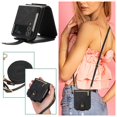 thumbnail image 1 of Dteck for Samsung Galaxy Z Flip4 Crossbody Wallet Case with Card Holder Zipper Pocket Lanyard Shoulder Strap, PU Leather Shockproof Protective Flip Cover for Galaxy Z Flip4 5G,
Black, 1 of 7