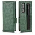 thumbnail image 1 of Dteck Samsung Galaxy Z Fold 3 5G Case, Galaxy Z Fold 3 Wallet Case with Card Holder PU Leather Flip Folio Case with Wristlet Strap for Samsung Galaxy Z Fold 3,Green, 1 of 5