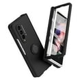 thumbnail image 1 of Dteck for Samsung Galaxy Z Fold 3 Case with Hinge Protection & Built-in Front Screen Protector, Full Body Drop Protection Z Fold3 Matte Cover with Ring Holder, Work with Magnetic Car Mount, Black, 1 of 8