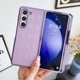 thumbnail image 1 of Dteck for Samsung Galaxy Z Fold 3 Case, Luxury Premium Leather Slim Back Cover Anti-Scratch Shockproof Case with Pen Holder for Galaxy Z Fold3 5G,Purple, 1 of 8