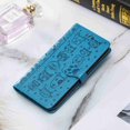 thumbnail image 1 of Dteck Samsung Galaxy Z Fold 3 Case, PU Leather Phone Case Cute Pattern Embossed Wallet Flip Shockproof Protective with Stand Card Holder Cover, Blue, 1 of 5