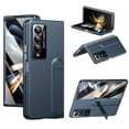 thumbnail image 1 of Dteck for Samsung Galaxy Z Fold 3 Case with Screen Protector, Hidden Kickstand & Camera Protection, Heavy Duty Shockproof Slim Hard Protective Phone Case for Z Fold 3 5G,Blue, 1 of 9