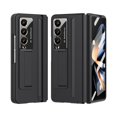 thumbnail image 1 of Dteck for Samsung Galaxy Z Fold 4 Case with Built-in Screen Protector, Hinge Protection Full Body Shockproof PU Leather Protective Z Fold 4 Cover with Kickstand,Black, 1 of 7
