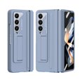 thumbnail image 1 of Dteck for Samsung Galaxy Z Fold 4 Case with Built-in Screen Protector, Hinge Protection Full Body Shockproof PU Leather Protective Z Fold 4 Cover with Kickstand,Blue, 1 of 7