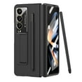 thumbnail image 1 of Dteck for Samsung Galaxy Z Fold 4 Case with Built-in Screen Protector & Stylus, Flap Hinge Protection Shockproof Kickstand Protective Phone Case with S Pen Holder for Galaxy Z Fold 4 5G,,Black, 1 of 7