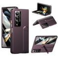 thumbnail image 1 of Dteck for Samsung Galaxy Z Fold 4 Case with Screen Protector, Hidden Kickstand & Camera Protection, Heavy Duty Shockproof Slim Hard Protective Phone Case for Z Fold 4 5G,Winered, 1 of 9