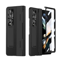 Dteck for Samsung Galaxy Z Fold 4 Case with Screen Protector, Hinge Protection Case Full Body with Built in Screen Protector PC Protective Phone Case with Kickstand for Samsung Galaxy Z Fold4 5G,Black