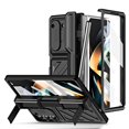 thumbnail image 1 of Dteck for Samsung Galaxy Z Fold 5 Case, Galaxy Z Fold5 5G Case with Slide Camera Lens Cover, Built-in Screen Protector & Invisible Kickstand, Heavy Duty Full Body Protective Case with Stylus,Black, 1 of 7