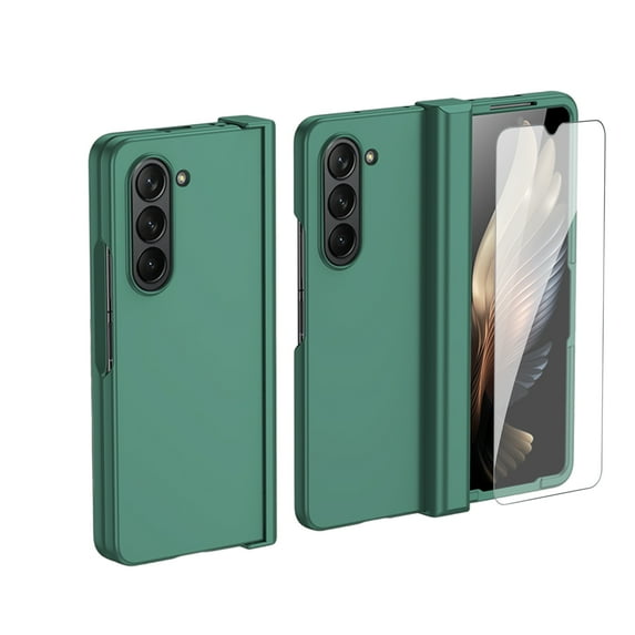 Dteck for Samsung Galaxy Z Fold 5 Case with Front Screen Protector & Hinge Protection, Full Body Shockproof Rugged Case for Samsung Galaxy Z Fold5 5G,Green