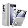 thumbnail image 1 of Dteck for Samsung Galaxy Z Fold 5 Case Hinge Coverage Protective with Kickstand Screen Protector Hard PC Magnetic Plating All-Inclusive Shockproof Cover for Z Fold 5 5G 2023,Silver, 1 of 7