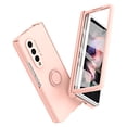 thumbnail image 1 of Dteck for Samsung Galaxy Z Fold 5 Case with Hinge Protection & Built-in Front Screen Protector, Full Body Drop Protection Z Fold5 Matte Cover with Ring Holder, Work with Magnetic Car Mount, Pink, 1 of 8