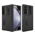 thumbnail image 1 of Dteck for Samsung Galaxy Z Fold 5 Case with Hinge Protection & Built-in Sliding Camera Cover,Full Body Case with Built-in Screen Protector,Sturdy Shockproof Stand Phone Case for Samsung Z Fold5,Black, 1 of 9