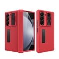 thumbnail image 1 of Dteck for Samsung Galaxy Z Fold 5 Case with Hinge Protection & Built-in Sliding Camera Cover,Full Body Case with Built-in Screen Protector,Sturdy Shockproof Stand Phone Case for Samsung Z Fold5,Red, 1 of 9