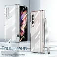 thumbnail image 1 of Dteck for Samsung Galaxy Z Fold 5 Case Hinge Protection Luxury Crystal Transparent All-Inclusive Full Body Case Bulit-in Screen Protector with Stylus for Samsung Galaxy Z Fold5 5G,Clear, 1 of 6