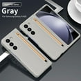 thumbnail image 1 of Dteck for Samsung Galaxy Z Fold 5 Case with S Pen Holder & Hinge Protection, Shockproof Slim PC Protective Anti-Scratch Hard Rugged Phone Case Cover for Samsung Galaxy Z Fold 5 2023,Lightgray, 1 of 8