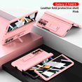 thumbnail image 1 of Dteck for Samsung Galaxy Z Fold 5 Case with Screen Protector, Shockproof Hinge Protection Foldable Kickstand Ultra Thin Hard PU Leather Protective Cover for Samsung Galaxy Z Fold5 5G 2023,Pink, 1 of 8