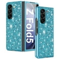thumbnail image 1 of Dteck for Samsung Galaxy Z Fold 5 Case, Z Fold5 Glitter Case for Women Girls, Slim Ultra Thin Matte Sparkle Shiny Hard PC Shockproof Protective Cover for Samsung Galaxy Z Fold5,Blue, 1 of 7