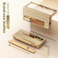 thumbnail image 1 of Dteck for Samsung Galaxy Z Fold 6 Case with S Pen Holder & Stylus, Luxury Leather Case Replacement Hinge Protection Cover Built in Screen Protector Protective Shell for Galaxy Z Fold 6 ,Gold+Gold, 1 of 9