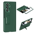 thumbnail image 1 of Dteck for Samsung Galaxy Z Fold 6 Case with Screen Protector, Hinge Protector Fine Leather & Metal Protective Phone Case with Kickstand for Galaxy Z Fold6, Green, 1 of 6
