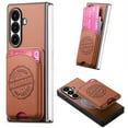 thumbnail image 1 of Dteck for Samsung Galaxy Z Fold 6 Wallet Case with Card Holder, Compatible with MagSafe, 2 in 1 Detachable Magnetic Wallet Phone Cover for Samsung Z Fold 6,Brown, 1 of 7