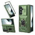 thumbnail image 1 of Dteck for Samsung Galaxy Z Fold 7 2025 Case, Heavy Duty Protective Slide Lens Cover Hinge Protection 360 Degree Ring Magnetic Kickstand Rugged Shockproof Full Protective Phone Cover, Green, 1 of 6