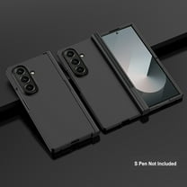 Dteck for Samsung Galaxy Z Fold 7 Case with S Pen Holder, Shockproof Full Hinge Protection Hard Cover with Front Screen Protector for Samsung Galaxy Z Fold7 5G 2025,Black