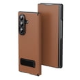 thumbnail image 1 of Dteck for Samsung Galaxy Z Fold 7 Case with Stand, Luxury Leather + Hard PC Shell Shockproof Hinge Protection, Slim Fit Scratch Resistant Flip Cover for Samsung Z Fold 7,Brown, 1 of 12