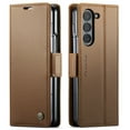 thumbnail image 1 of Dteck for Samsung Galaxy Z Fold 7 Case Wallet with 3 Card Slots Kickstand, PU Leather RFID Blocking Flip Folio Cover with TPU Shockproof Interior Shell Compatible with Samsung Z Fold7 2025,Brown, 1 of 9