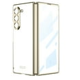 thumbnail image 1 of Dteck for Samsung Galaxy Z Fold 7 Full-Body Case, Built-in Screen Protector, Luxury Plating Transparent All-Inclusive Shockproof Protective Cover, Gold, 1 of 9