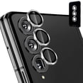 thumbnail image 1 of Dteck for Samsung Galaxy Z Fold4 5G Camera Lens Protector, 9H Tempered Glass Camera Cover Screen Protector Metal Individual Ring for Samsung Fold4 5G 2022 Release, Silver, 1 of 6