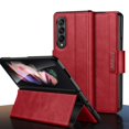 thumbnail image 1 of Dteck for Samsung Galaxy Z Fold4 Case, Premium PU Leather Flip Folio Case Business Style for Men Full Body Protection Shockproof Protective Cover for Samsung Galaxy Z Fold 4 5G,Red, 1 of 6