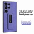 thumbnail image 1 of Dteck for Samsung S24 Ultra Case with Adjustable Elastic Kickstand, Shockproof PU Leather Ultra Slim Hybrid Anti-slip PU Leather Protective Rugged Cover for Samsung S24 Ultra ,Purple, 1 of 8