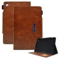 thumbnail image 1 of Dteck for Samsung Tab A9 Plus Case 11 Inch, Magnetic Folio Stand Wallet Pencil Holder Business Document Pocket PU Leather Shockproof Cover for Galaxy Tab A9+ Tablet 2023(SM-X210/ X215/X216), Brown, 1 of 6