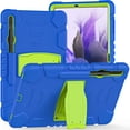 thumbnail image 1 of Dteck Samsung Tab S7 FE / S7 Plus Case with S Pen Holder [SM-T730/T736B/T970/T975/T976/T978], Heavy Rugged Shockproof Kickstand Protective Cover,Blue Green, 1 of 7